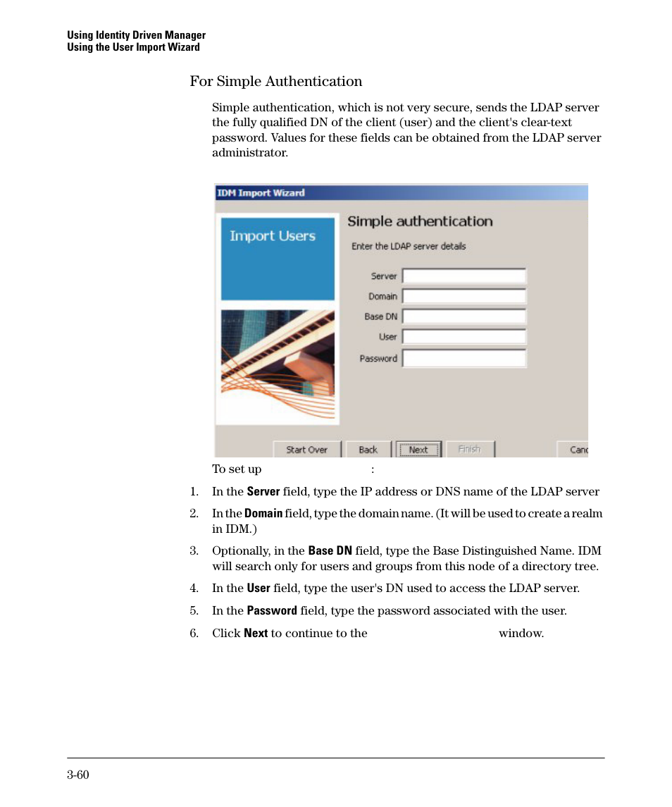 For simple authentication | HP Identity Driven Manager Software Series User Manual | Page 114 / 144