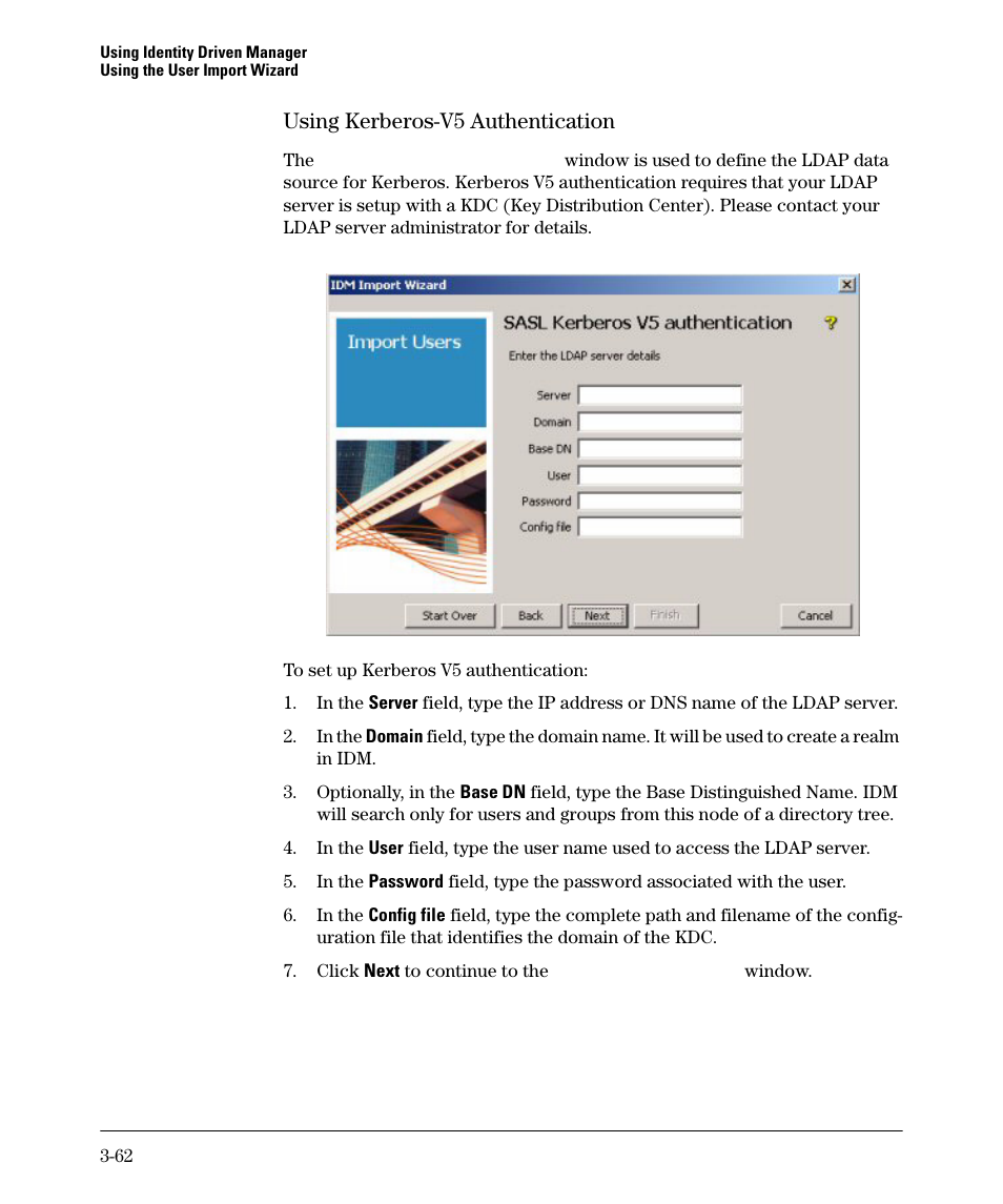 Using kerberos-v5 authentication | HP Identity Driven Manager Software Series User Manual | Page 116 / 144