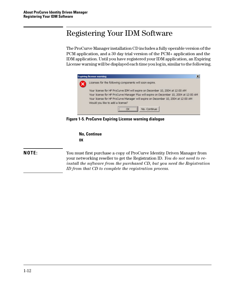 Registering your idm software | HP Identity Driven Manager Software Series User Manual | Page 16 / 144