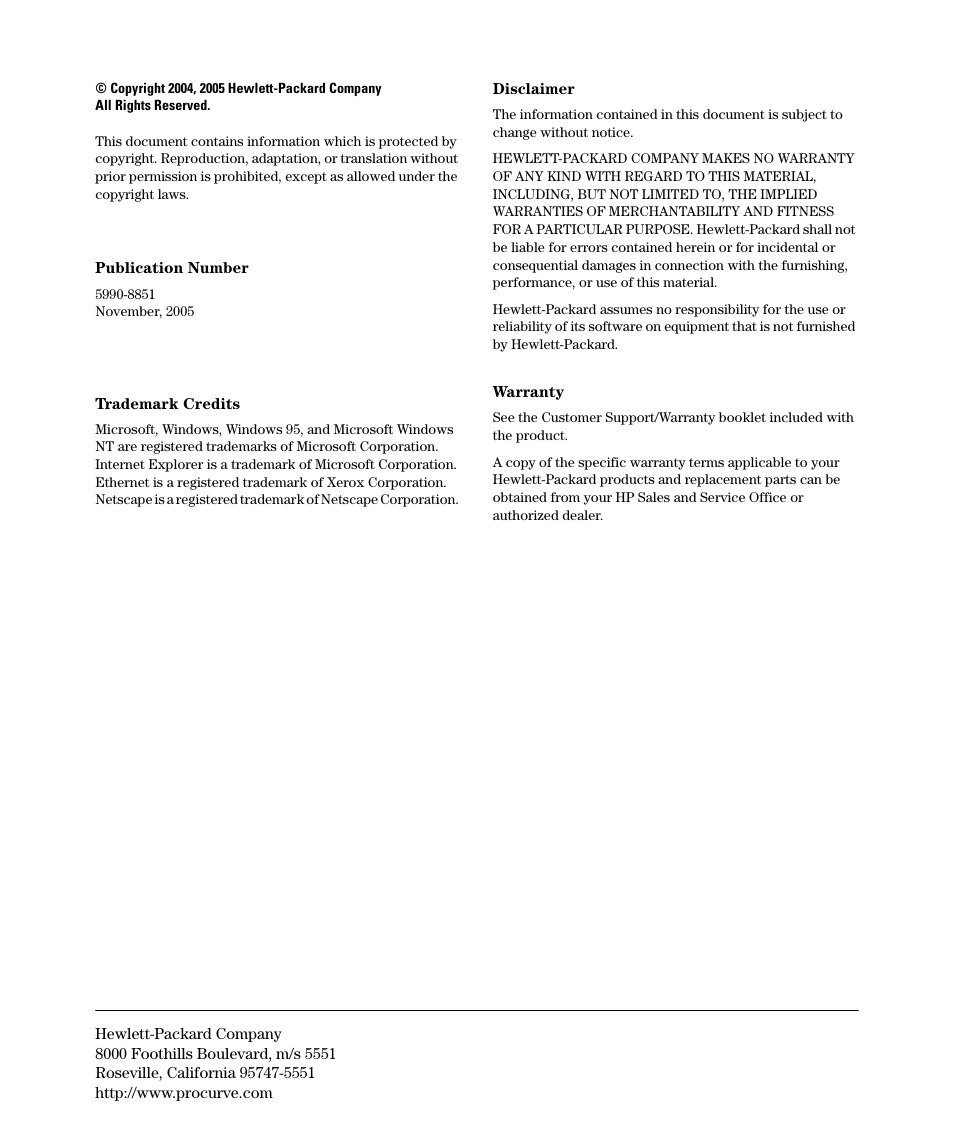 Copyright and disclaimer | HP Identity Driven Manager Software Series User Manual | Page 2 / 144