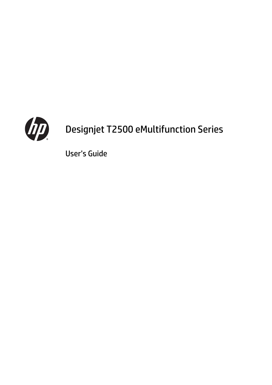 HP Designjet T2500 eMultifunction Printer series User Manual | 263 pages