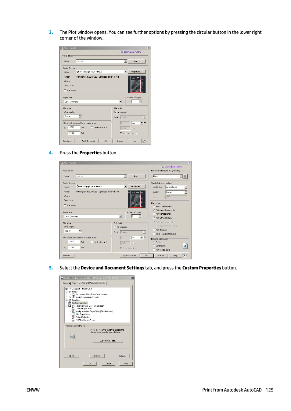 HP Designjet T2500 eMultifunction Printer series User Manual | Page 135 / 263