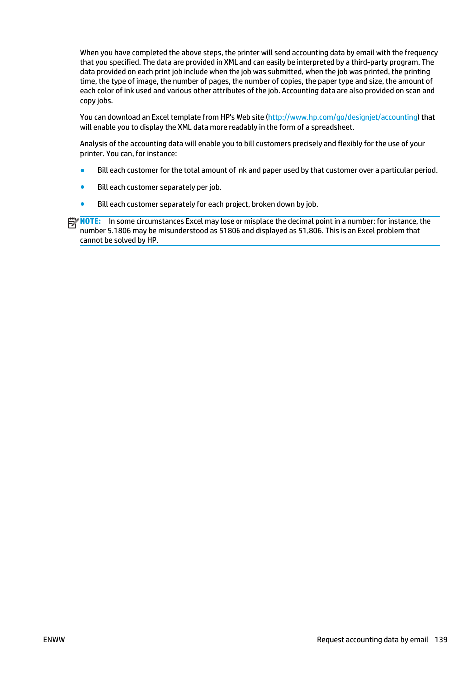 HP Designjet T2500 eMultifunction Printer series User Manual | Page 149 / 263
