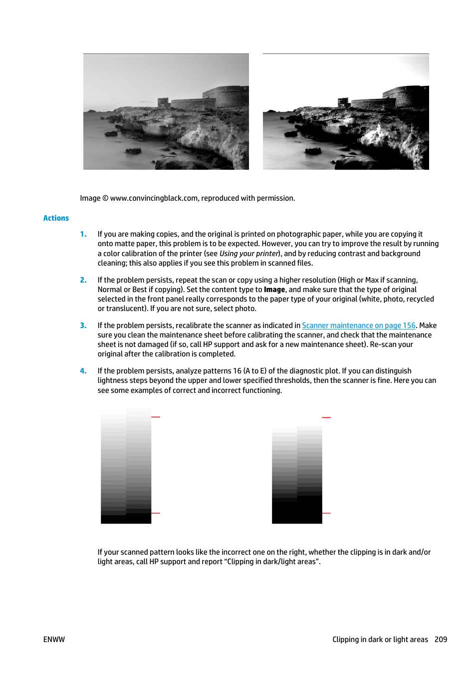 HP Designjet T2500 eMultifunction Printer series User Manual | Page 219 / 263