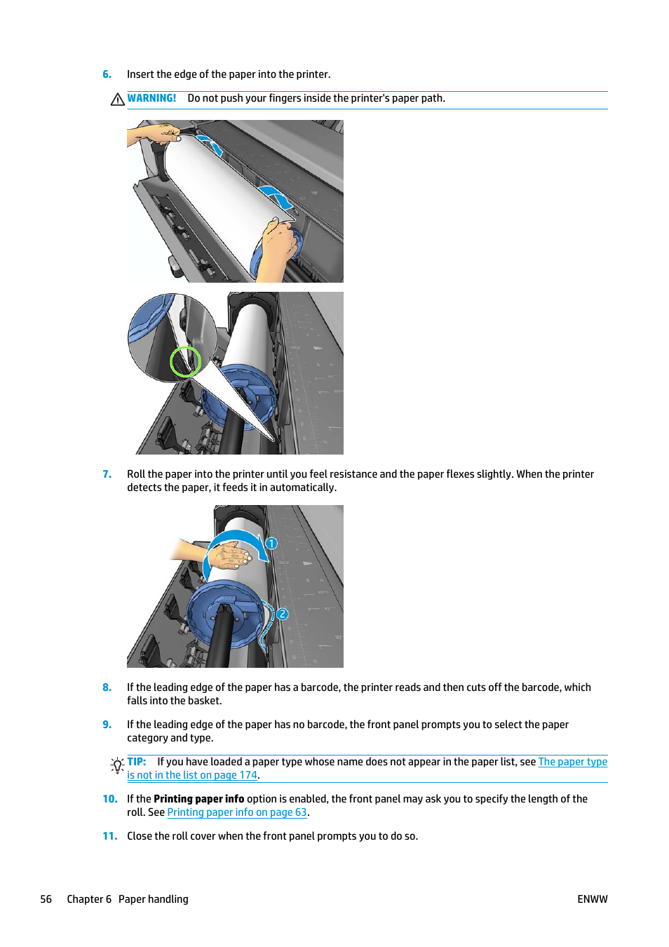 HP Designjet T2500 eMultifunction Printer series User Manual | Page 66 / 263