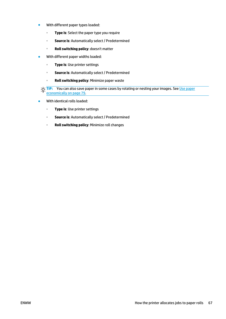 HP Designjet T2500 eMultifunction Printer series User Manual | Page 77 / 263