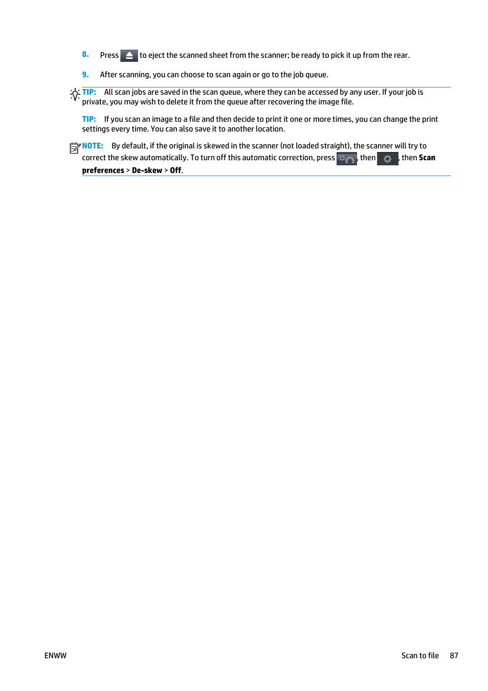 HP Designjet T2500 eMultifunction Printer series User Manual | Page 97 / 263