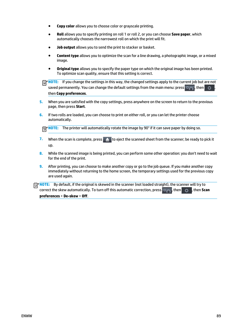 HP Designjet T2500 eMultifunction Printer series User Manual | Page 99 / 263