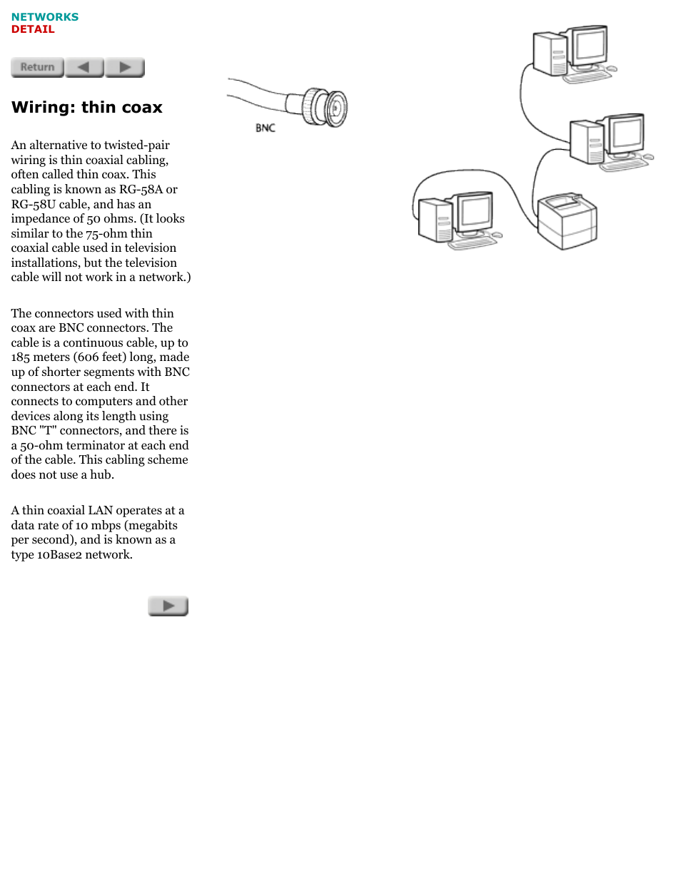 Network basics, Wiring: thin coax | HP Jetdirect 175x Print Server series User Manual | Page 12 / 142