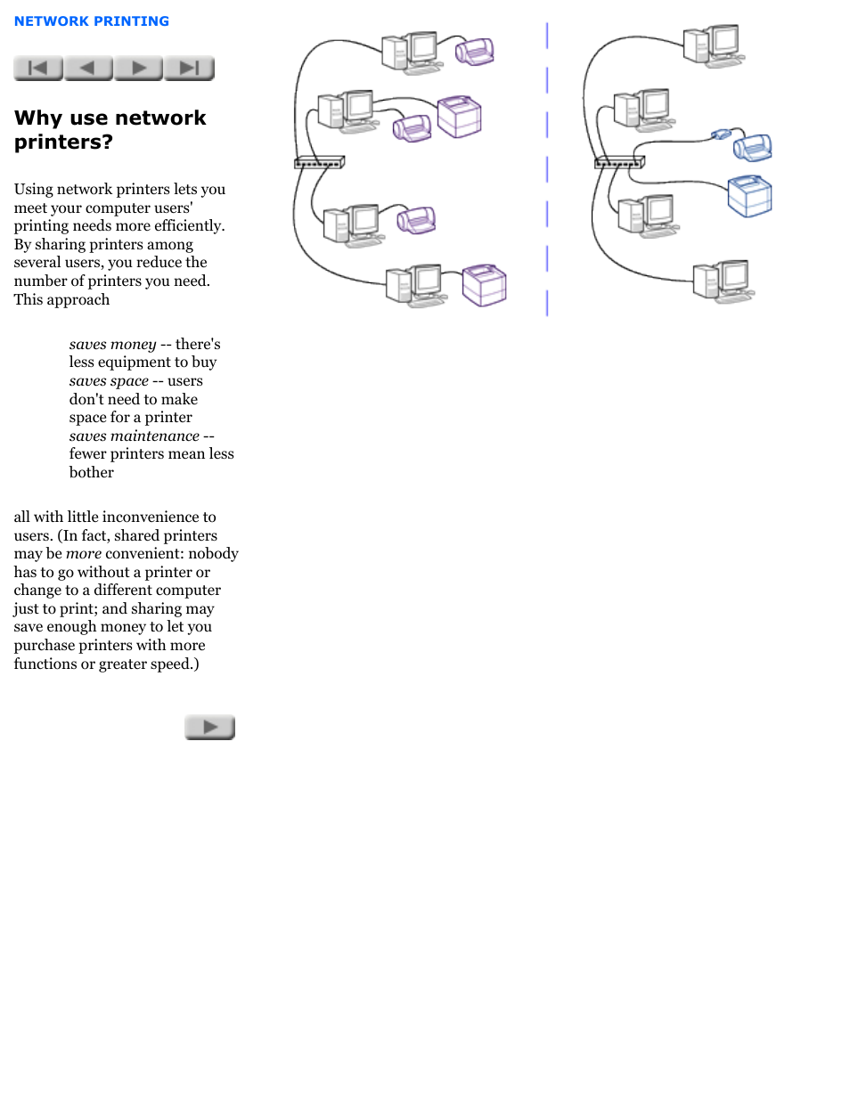 Network basics, Why use network printers | HP Jetdirect 175x Print Server series User Manual | Page 29 / 142