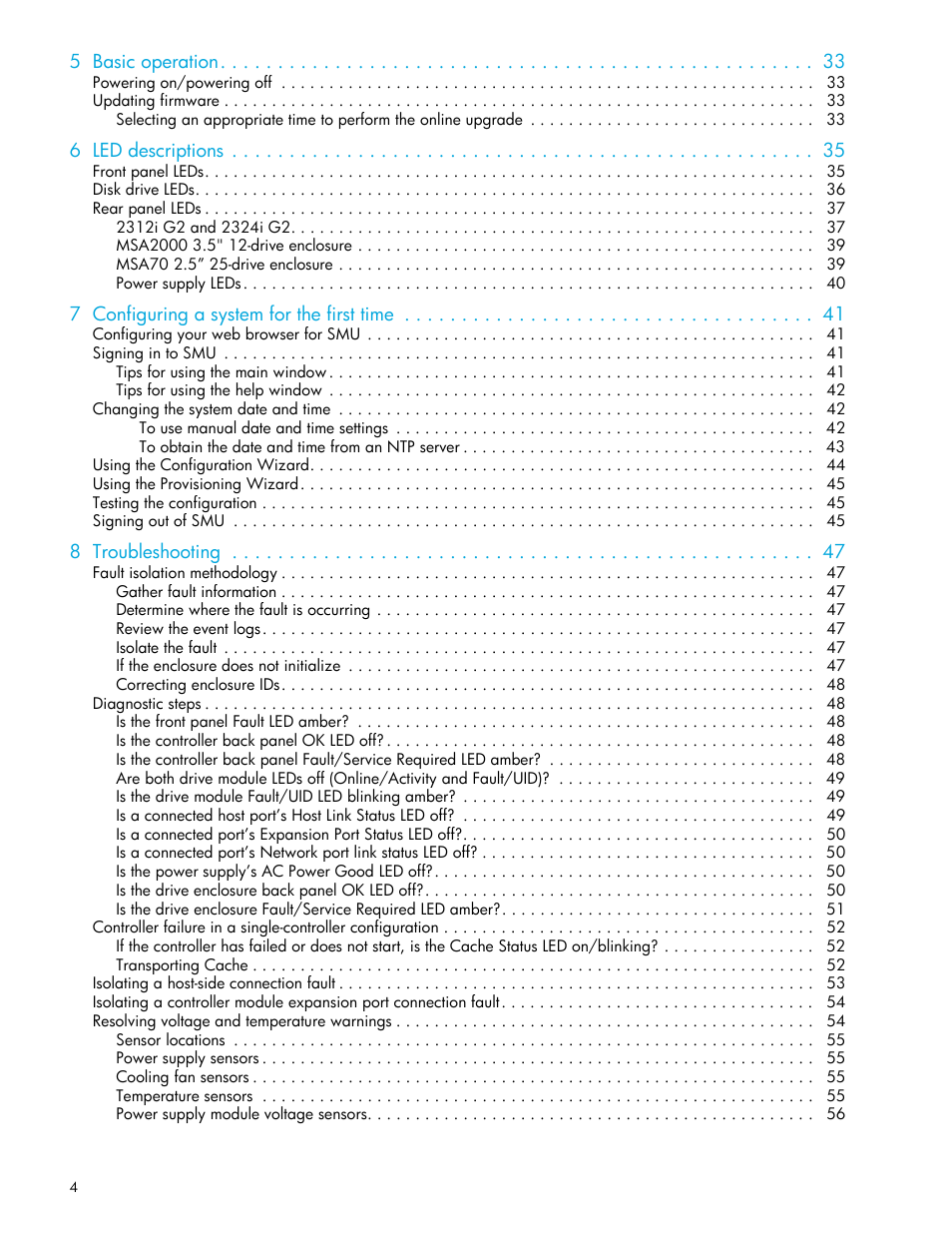 HP 2000I G2-Modular-Smart-Array User Manual | Page 4 / 72