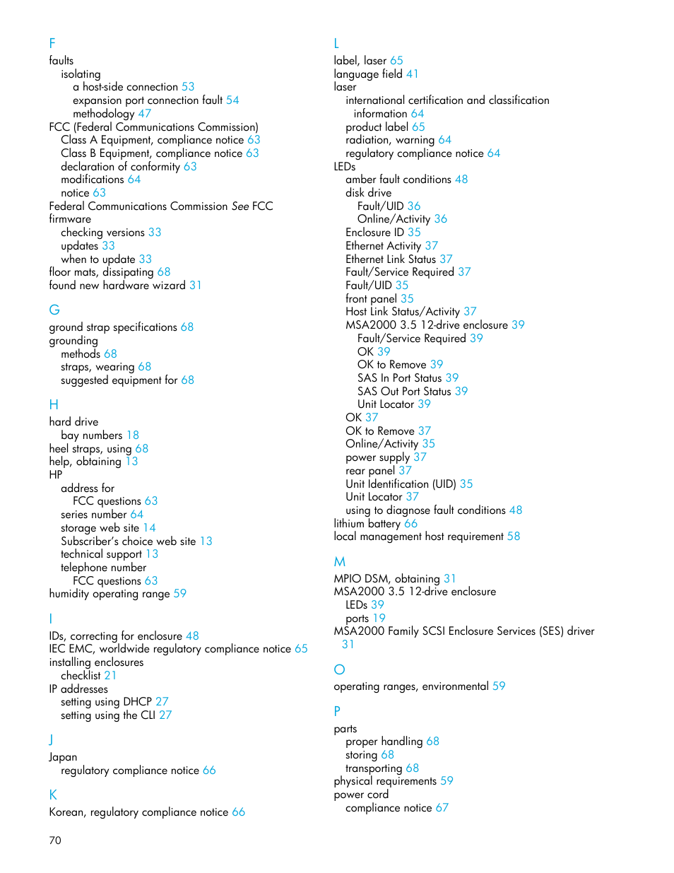 HP 2000I G2-Modular-Smart-Array User Manual | Page 70 / 72