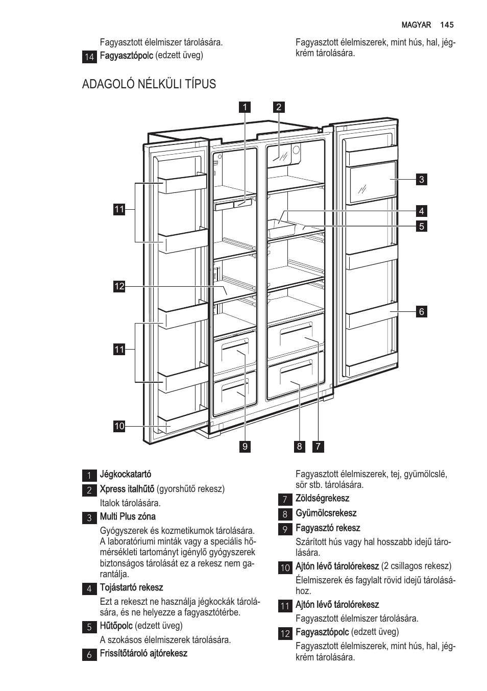 I jégkockatartó | AEG S56090XNS1 User Manual | Page 145 / 200