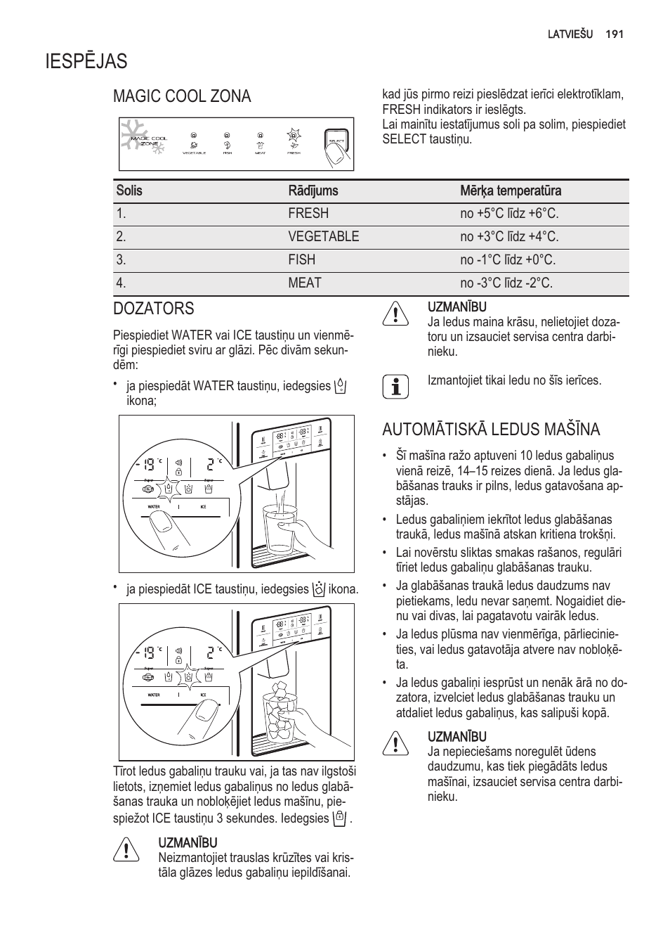 Lespejas, Uzmanl^u, Uzman13u | Uzmantbu | AEG S56090XNS1 User Manual | Page 191 / 200