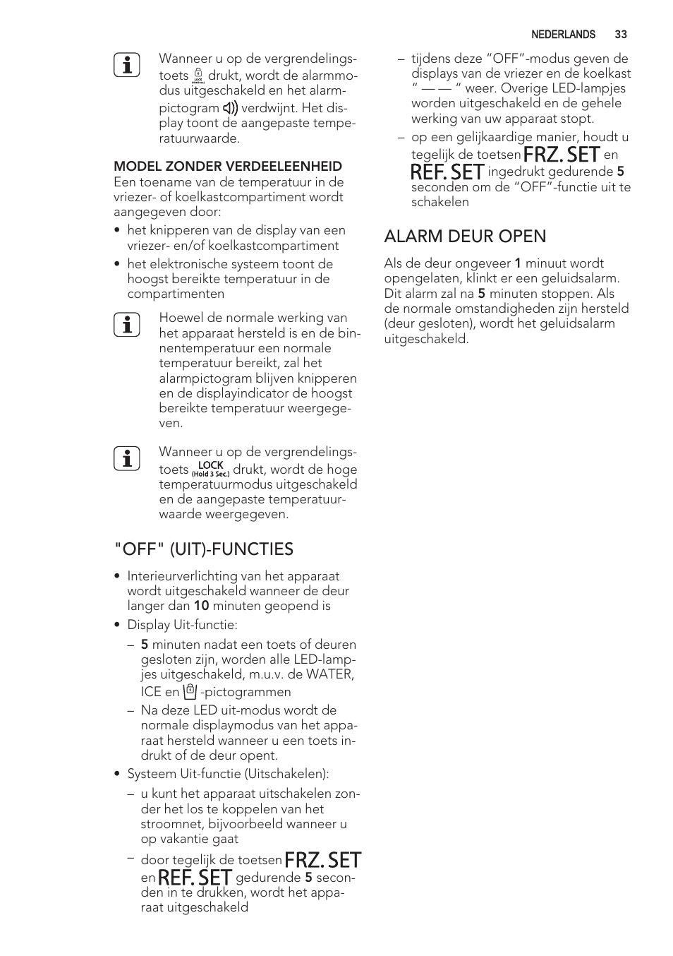 Frz.set, Ref.set | AEG S56090XNS1 User Manual | Page 33 / 200