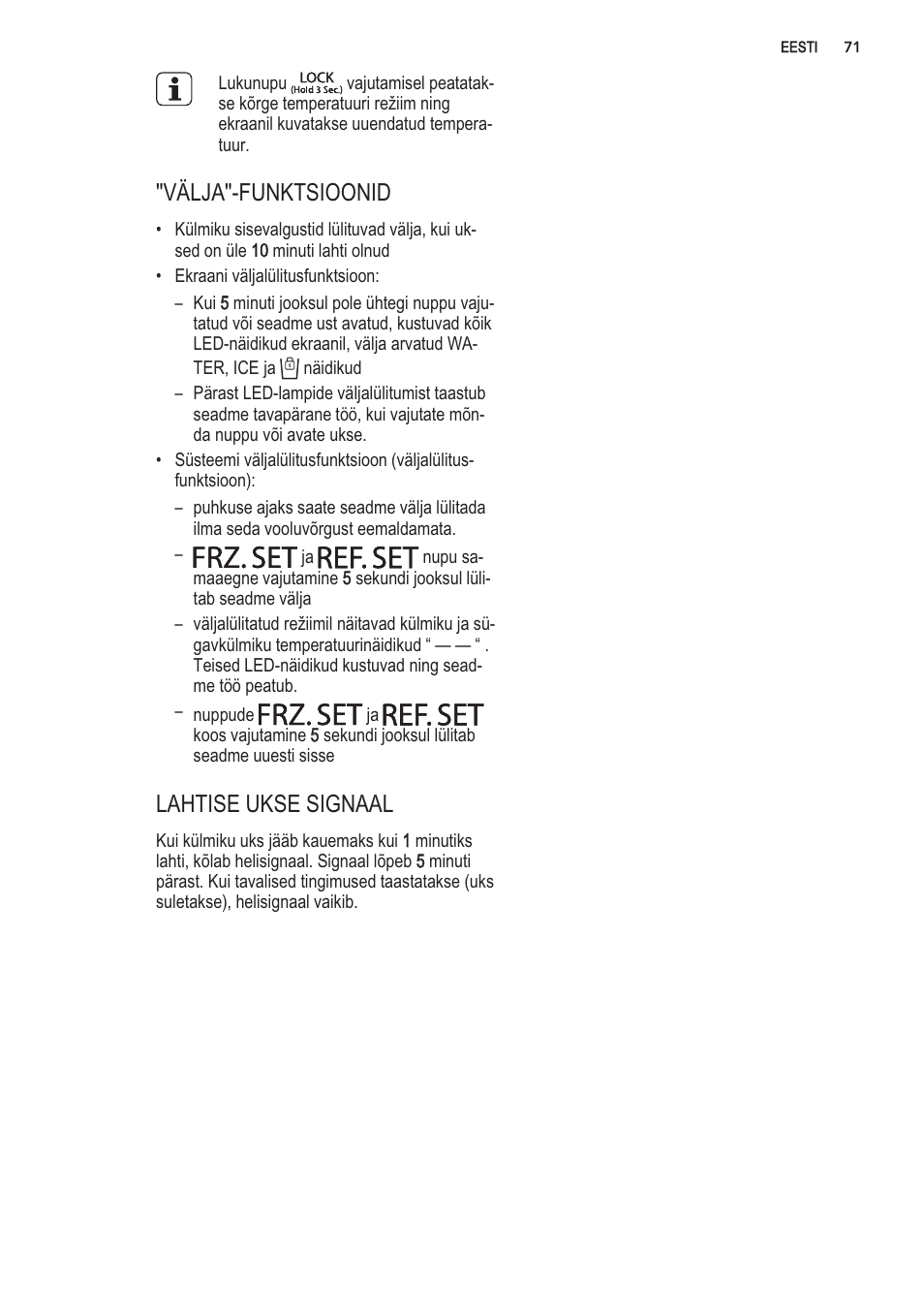 AEG S56090XNS1 User Manual | Page 71 / 200