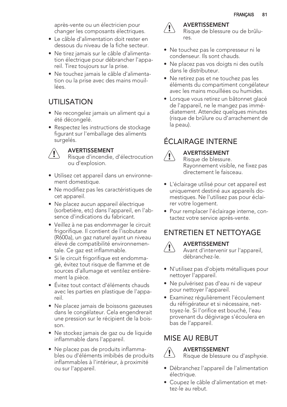 AEG S56090XNS1 User Manual | Page 81 / 200