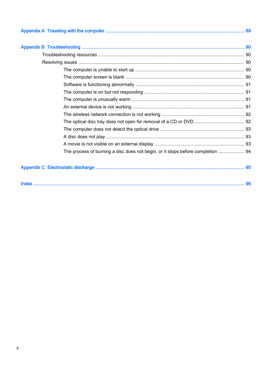 HP ProBook 455 G1 Notebook PC User Manual | Page 10 / 109