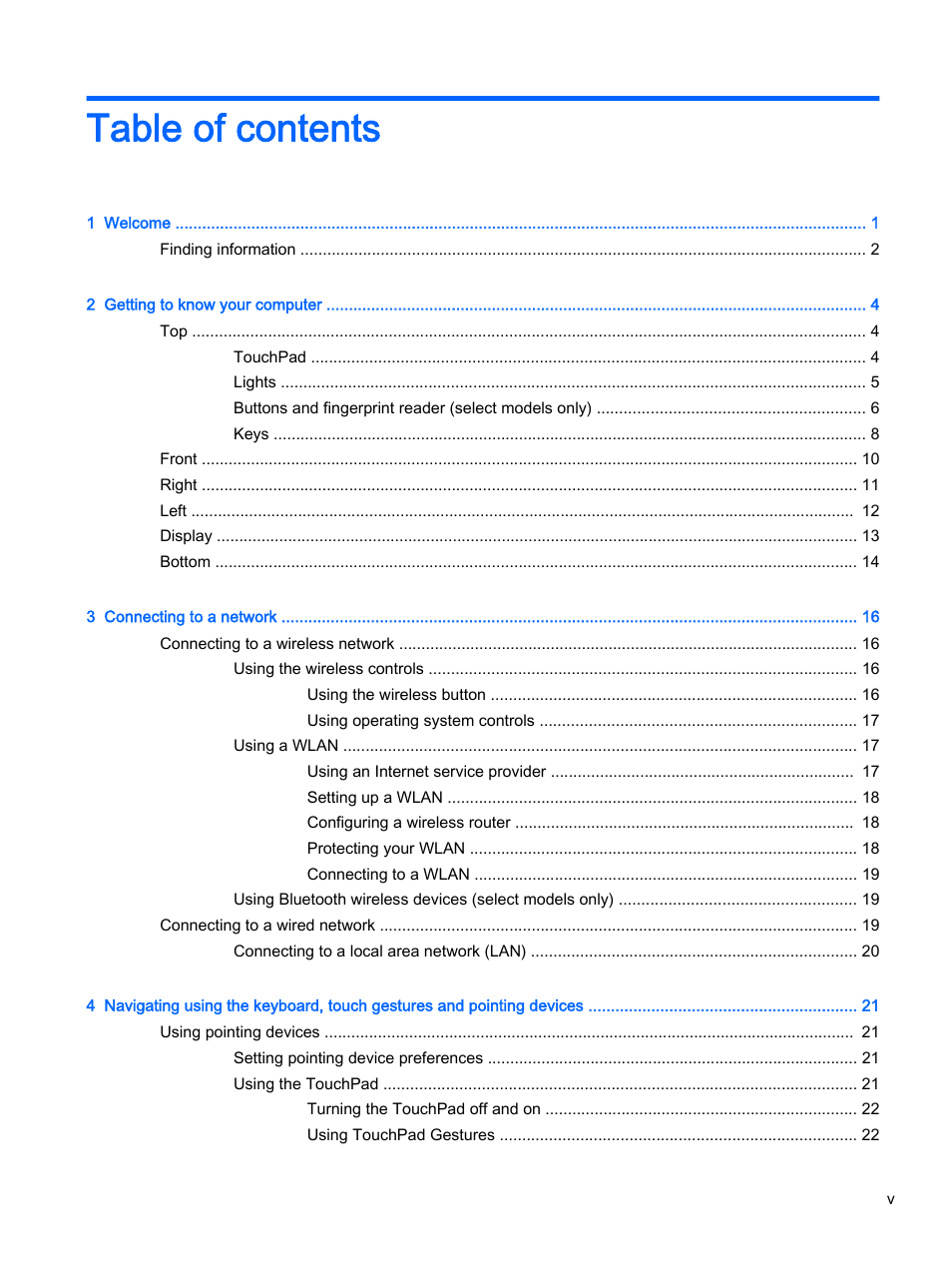 HP ProBook 455 G1 Notebook PC User Manual | Page 5 / 109
