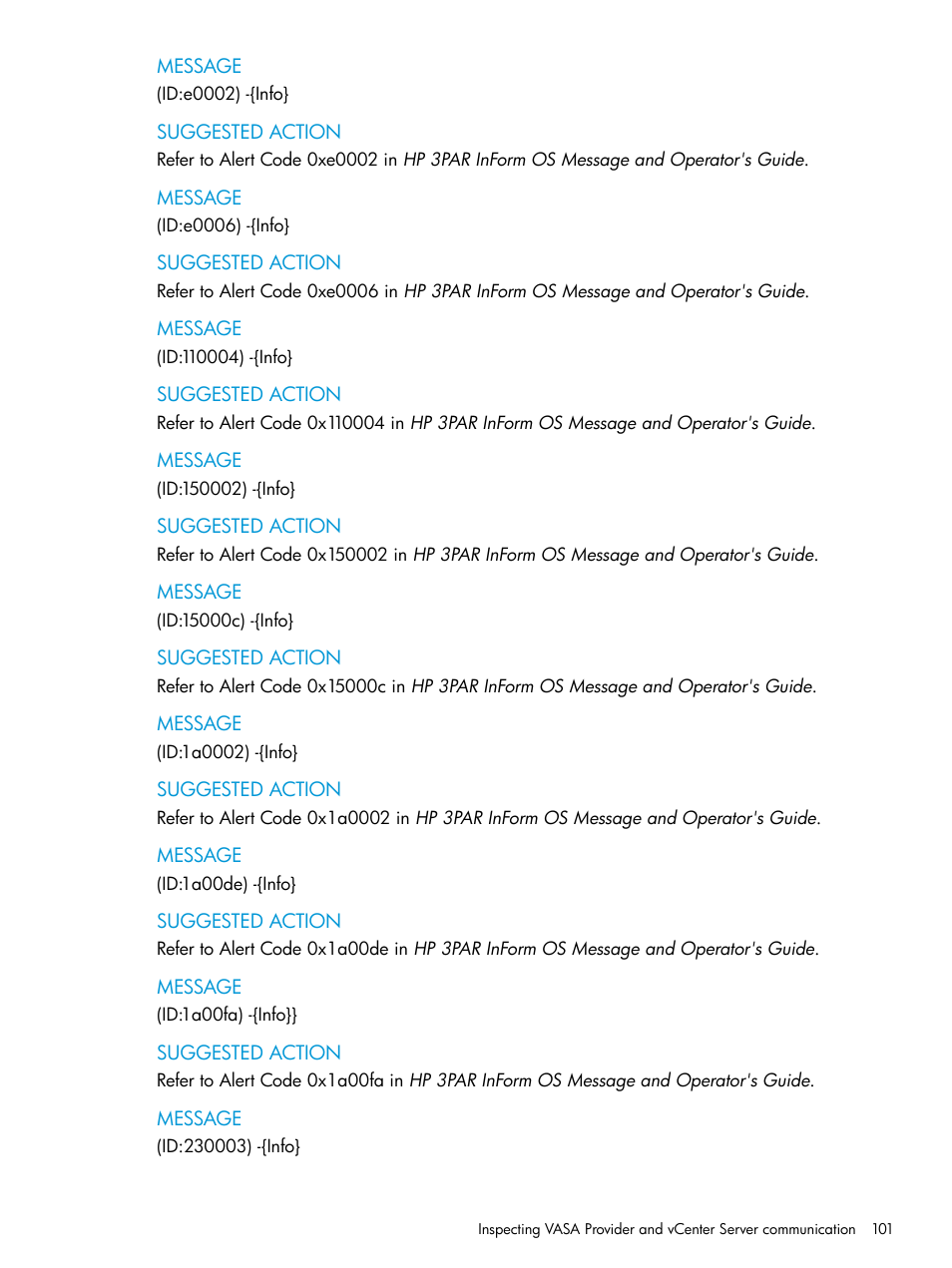 HP 3PAR Application Software Suite for VMware Licenses User Manual | Page 101 / 117