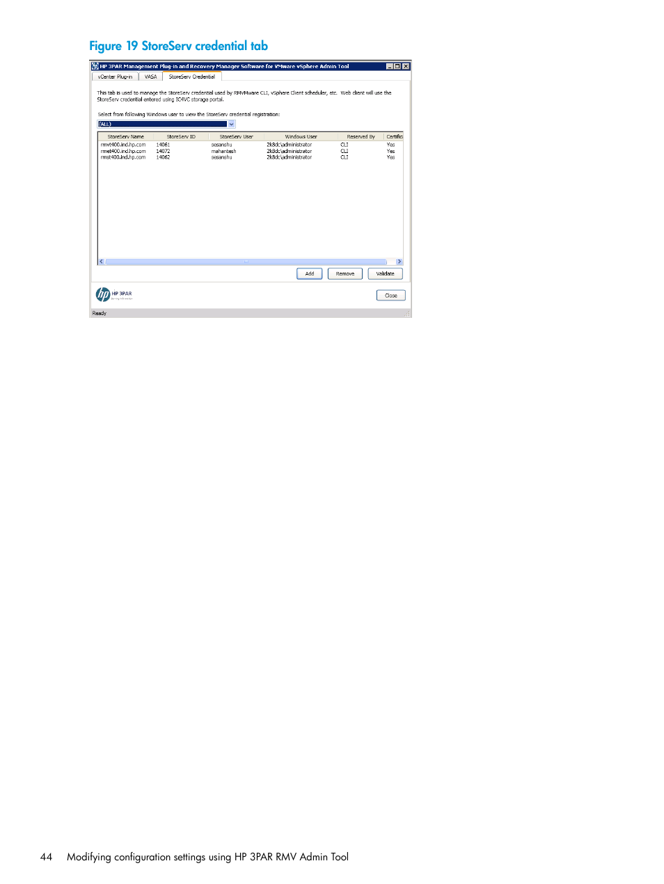 HP 3PAR Application Software Suite for VMware Licenses User Manual | Page 44 / 117