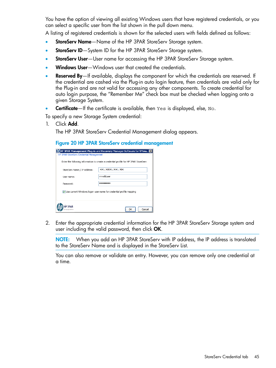 HP 3PAR Application Software Suite for VMware Licenses User Manual | Page 45 / 117