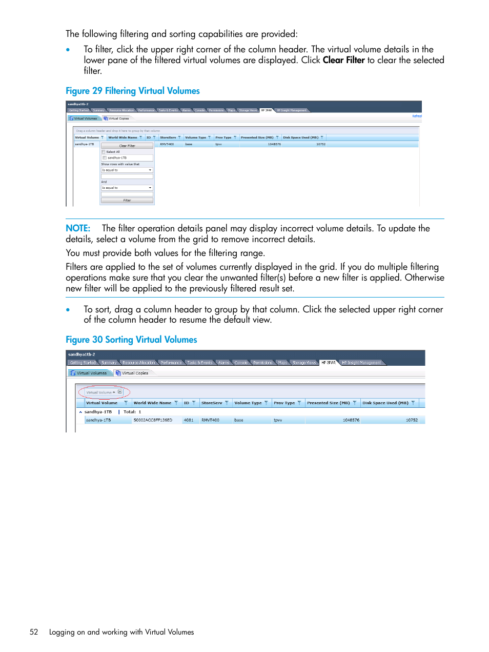 HP 3PAR Application Software Suite for VMware Licenses User Manual | Page 52 / 117