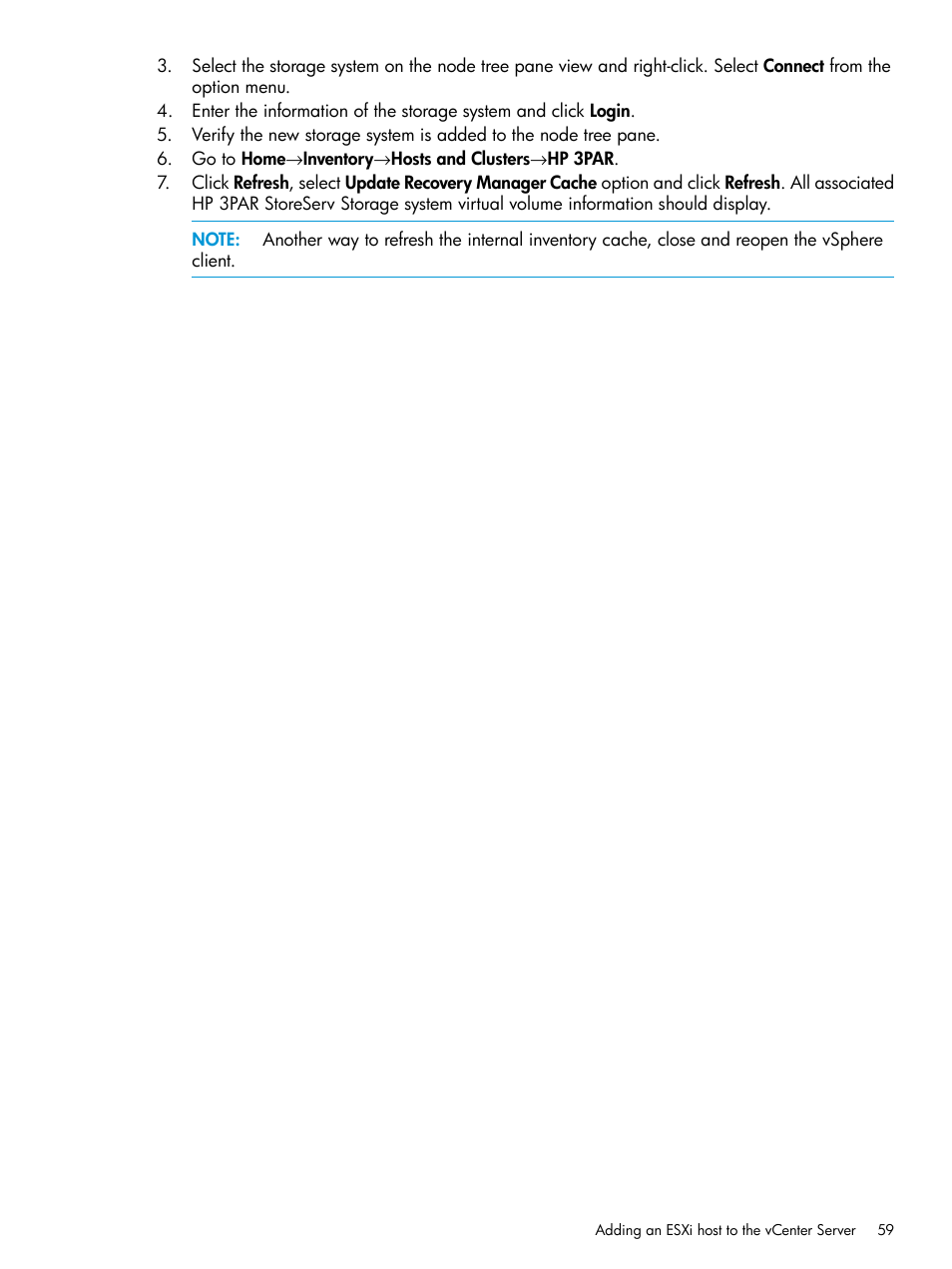 HP 3PAR Application Software Suite for VMware Licenses User Manual | Page 59 / 117