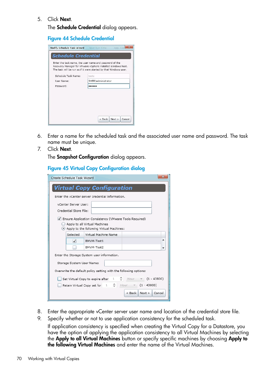 HP 3PAR Application Software Suite for VMware Licenses User Manual | Page 70 / 117