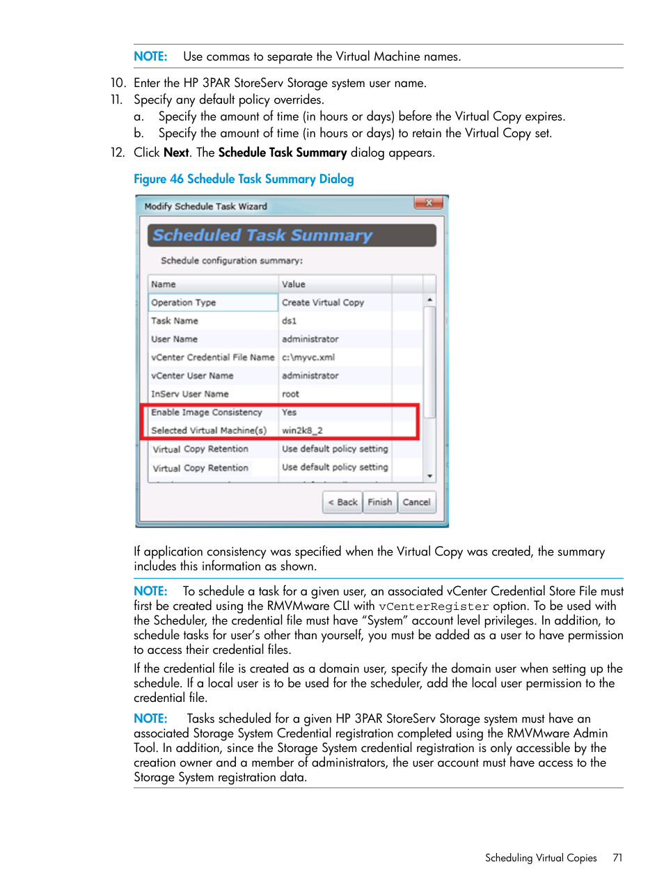 HP 3PAR Application Software Suite for VMware Licenses User Manual | Page 71 / 117