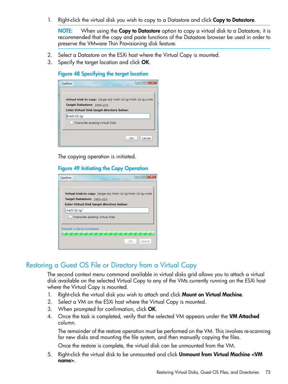 HP 3PAR Application Software Suite for VMware Licenses User Manual | Page 73 / 117