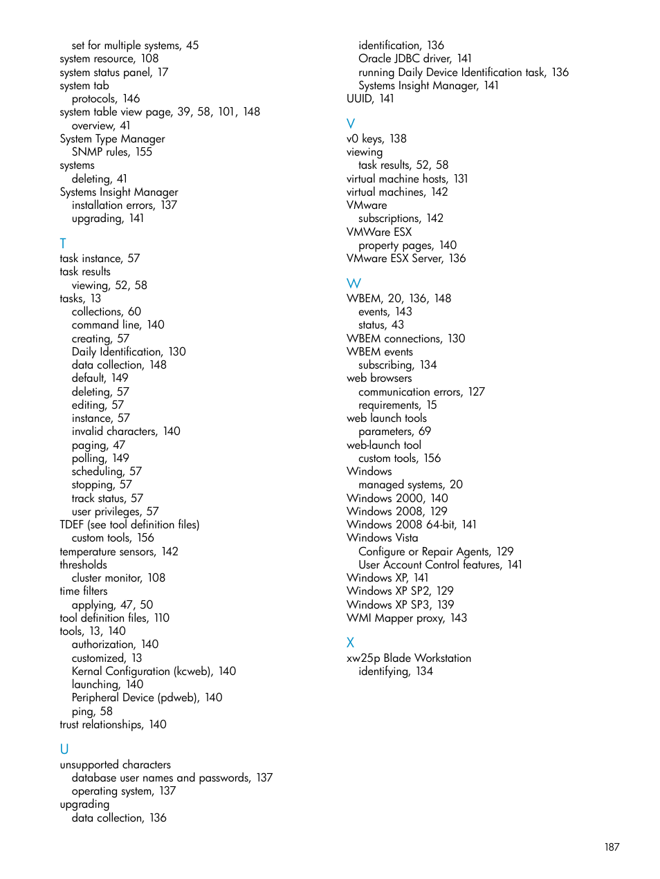 HP Systems Insight Manager User Manual | Page 187 / 187