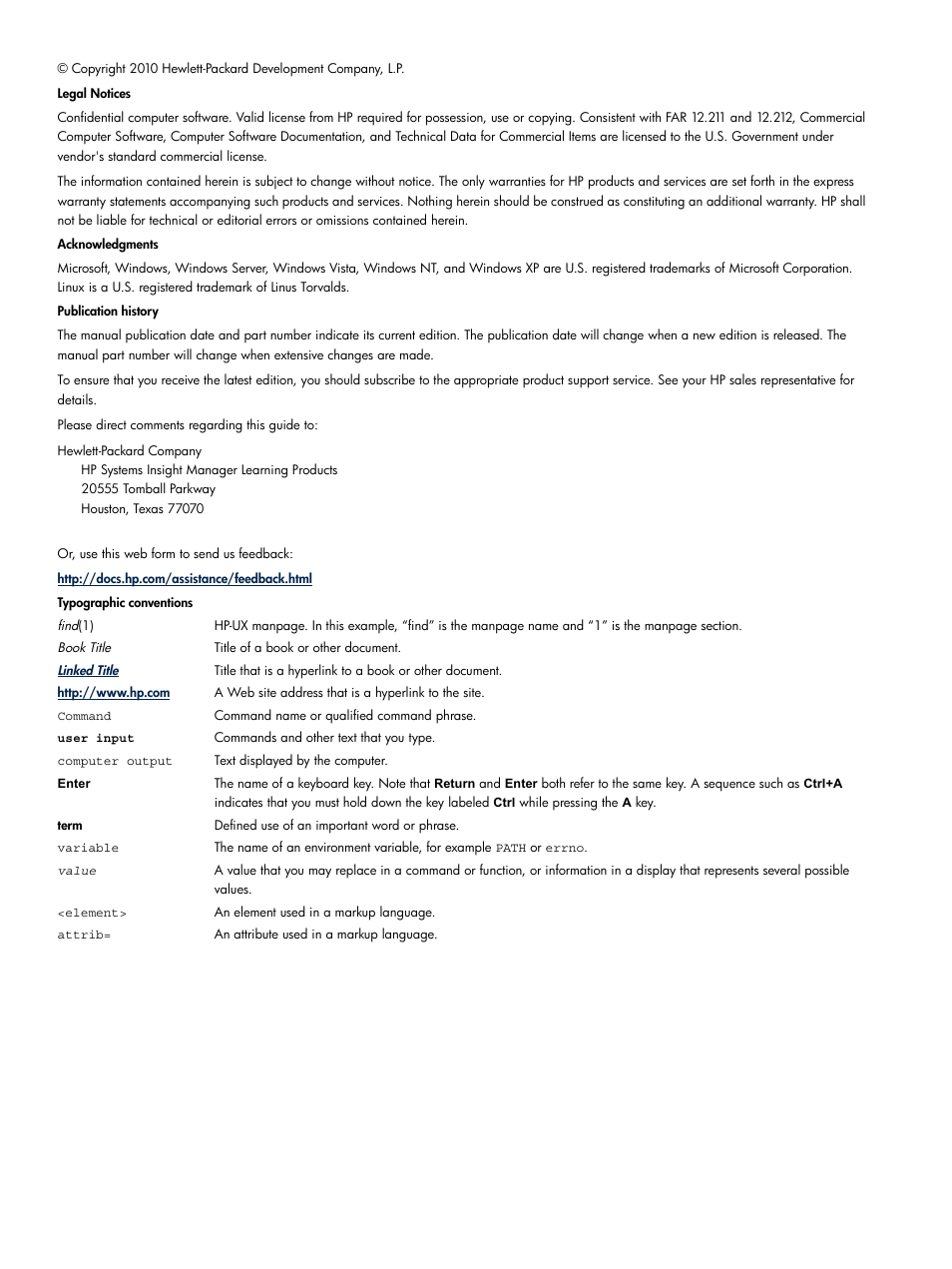 HP Systems Insight Manager User Manual | Page 2 / 187