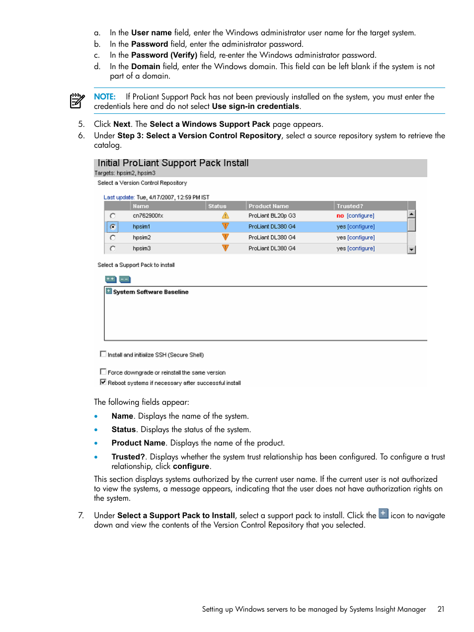 HP Systems Insight Manager User Manual | Page 21 / 187