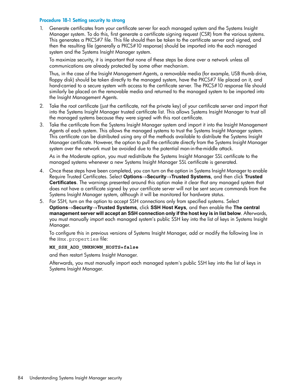 HP Systems Insight Manager User Manual | Page 84 / 187