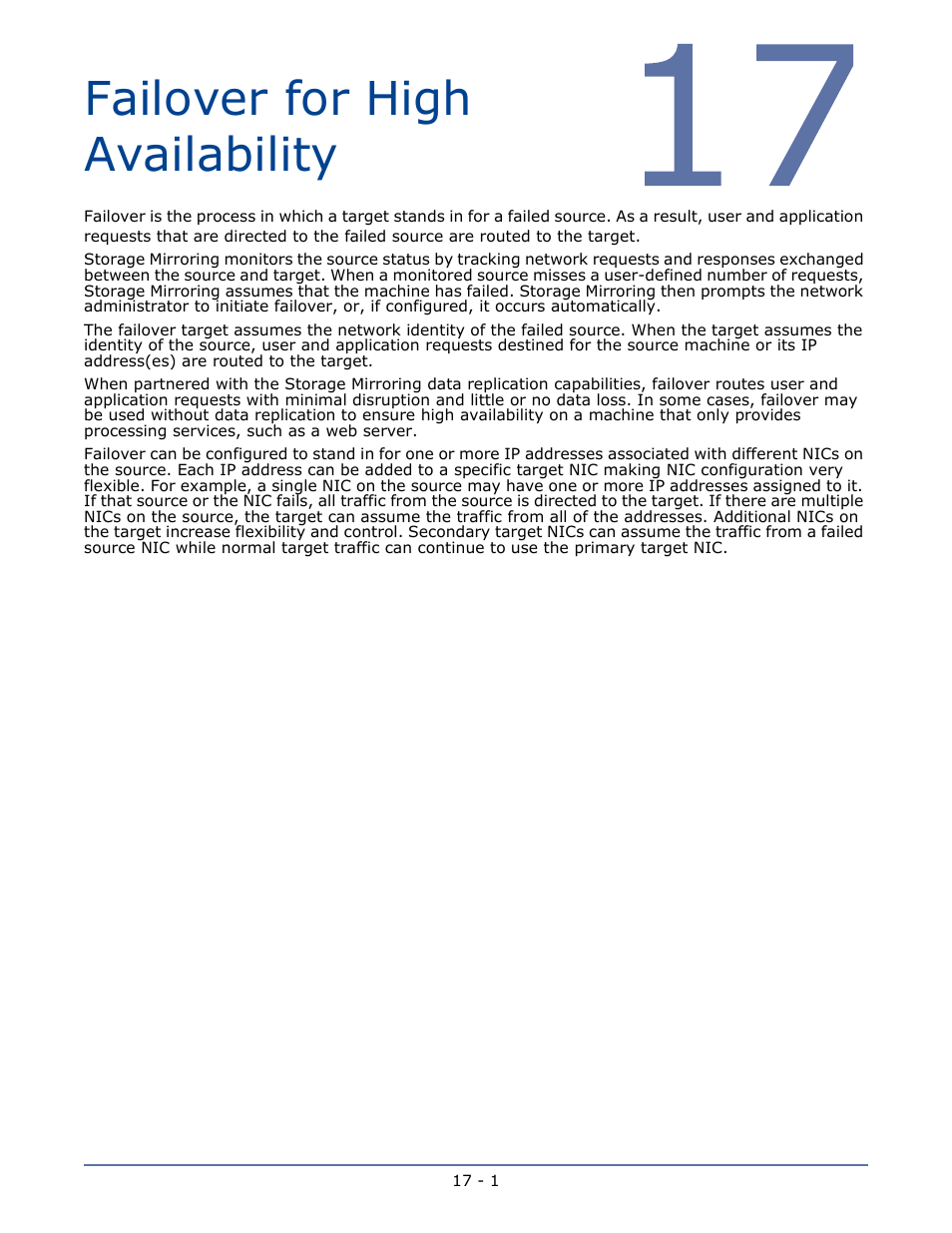 Failover for high availability | HP Storage Mirroring V5.1 Software User Manual | Page 112 / 208