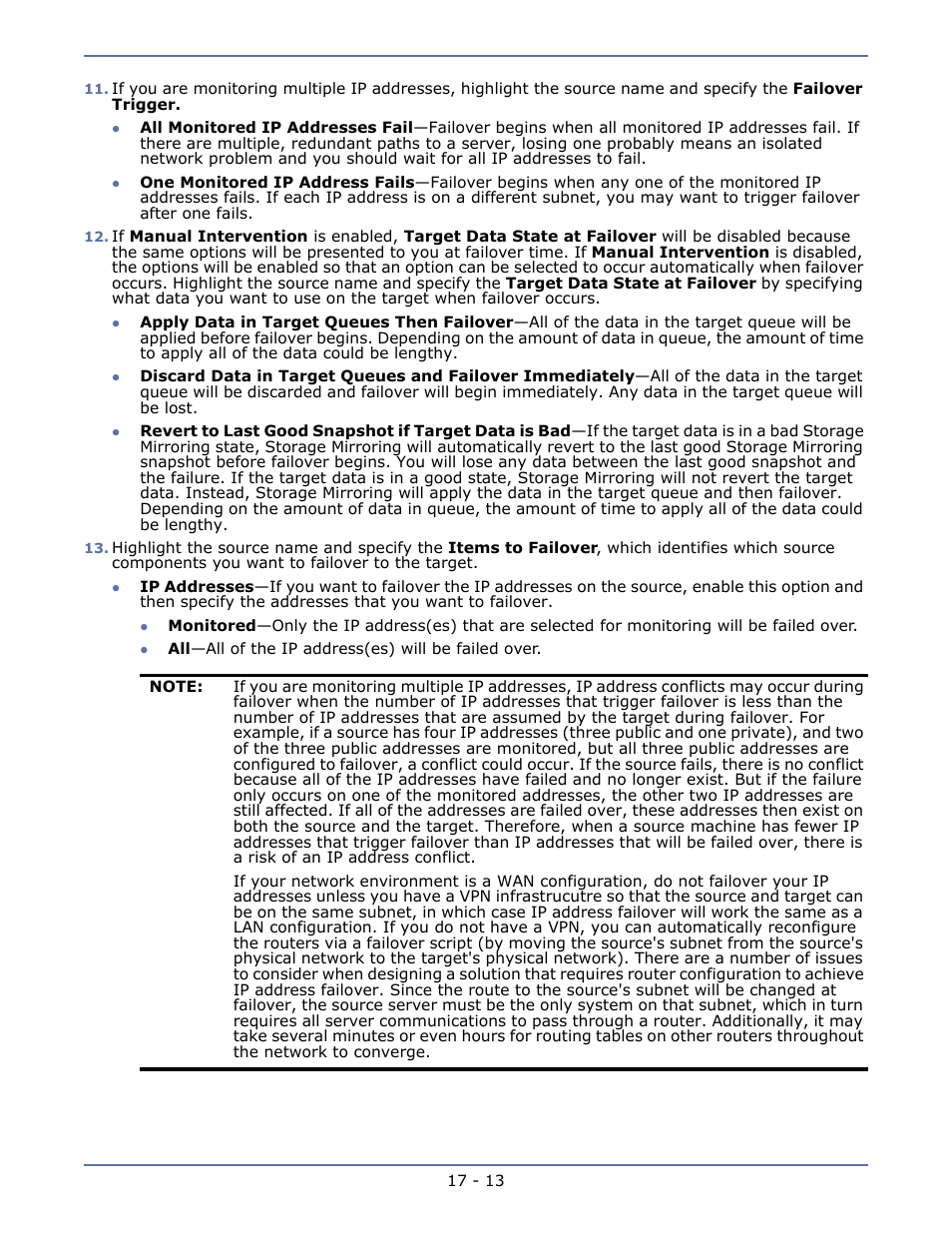 HP Storage Mirroring V5.1 Software User Manual | Page 124 / 208