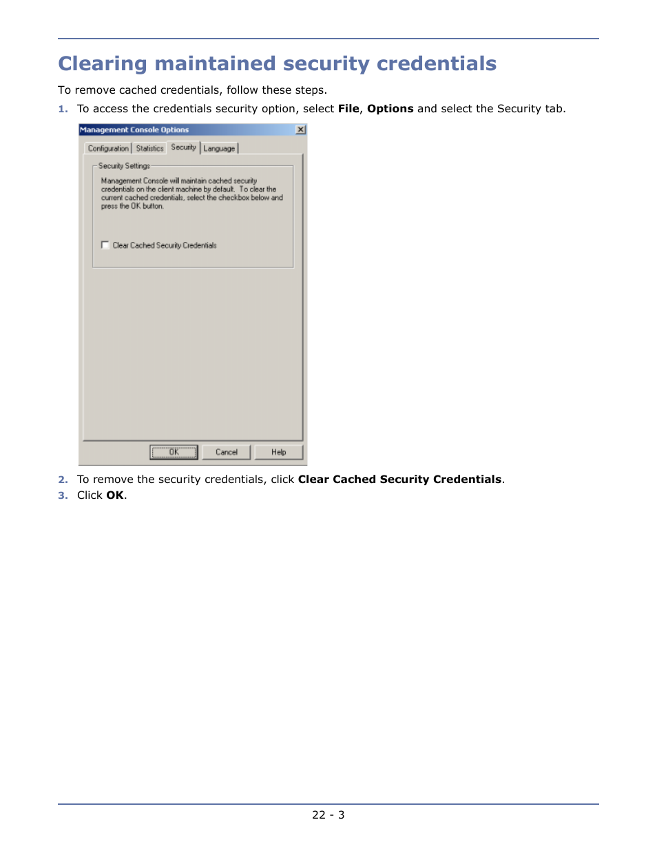 Clearing maintained security credentials, General -2 | HP Storage Mirroring V5.1 Software User Manual | Page 203 / 208
