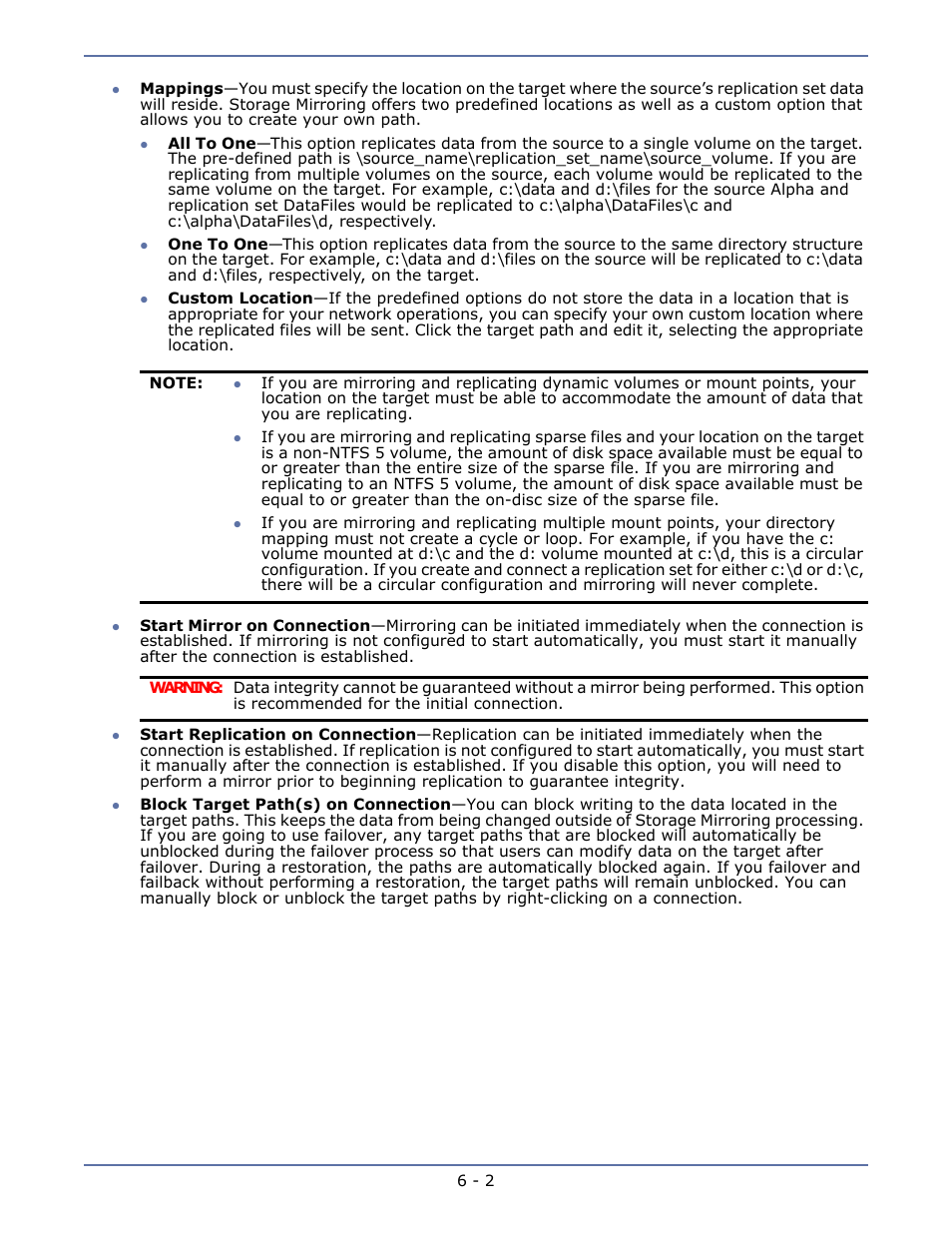 HP Storage Mirroring V5.1 Software User Manual | Page 50 / 208