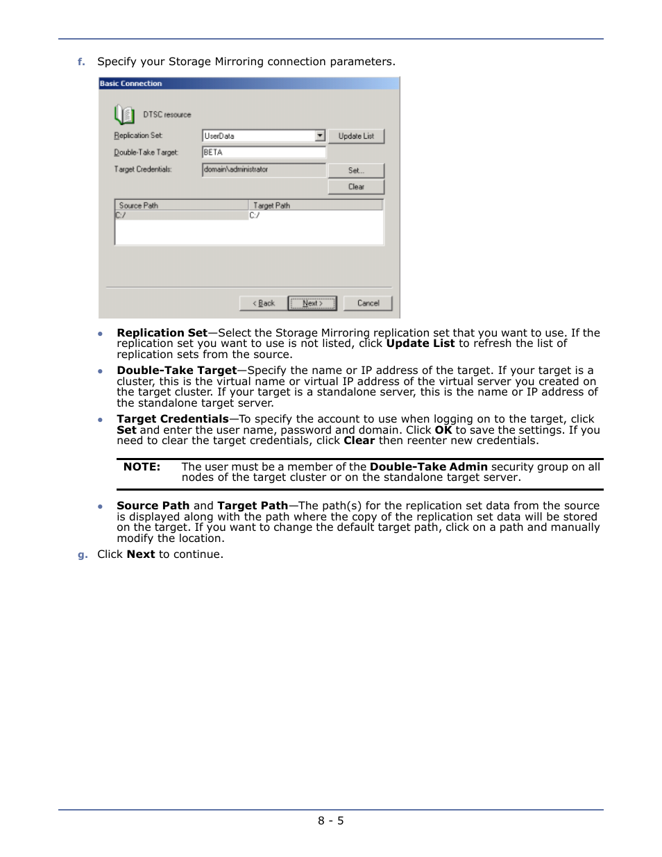 HP Storage Mirroring V5.1 Software User Manual | Page 59 / 208
