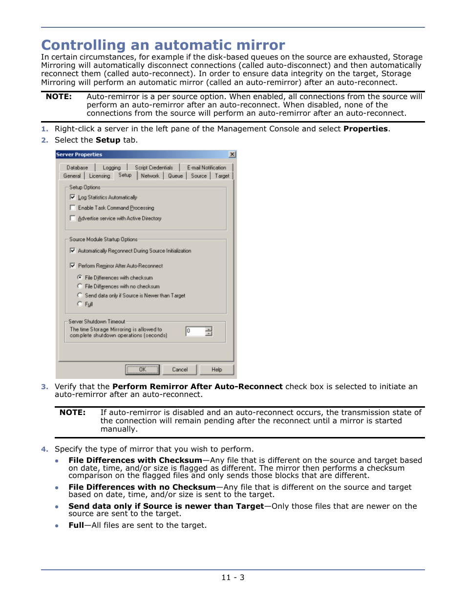 Controlling an automatic mirror, Blocking target paths -14 | HP Storage Mirroring V5.1 Software User Manual | Page 79 / 208