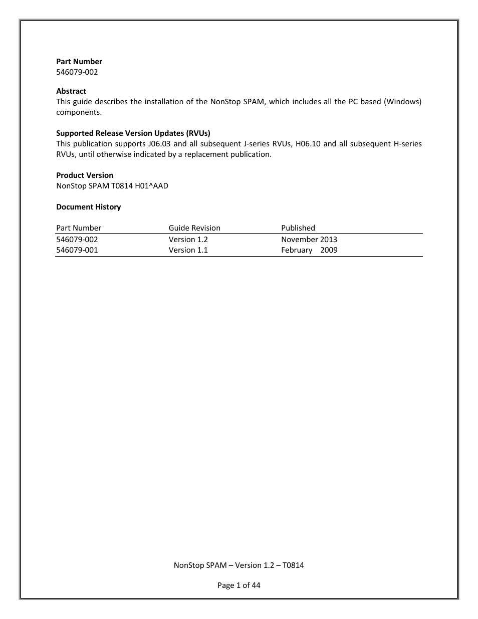 HP Integrity NonStop H-Series User Manual | Page 2 / 45