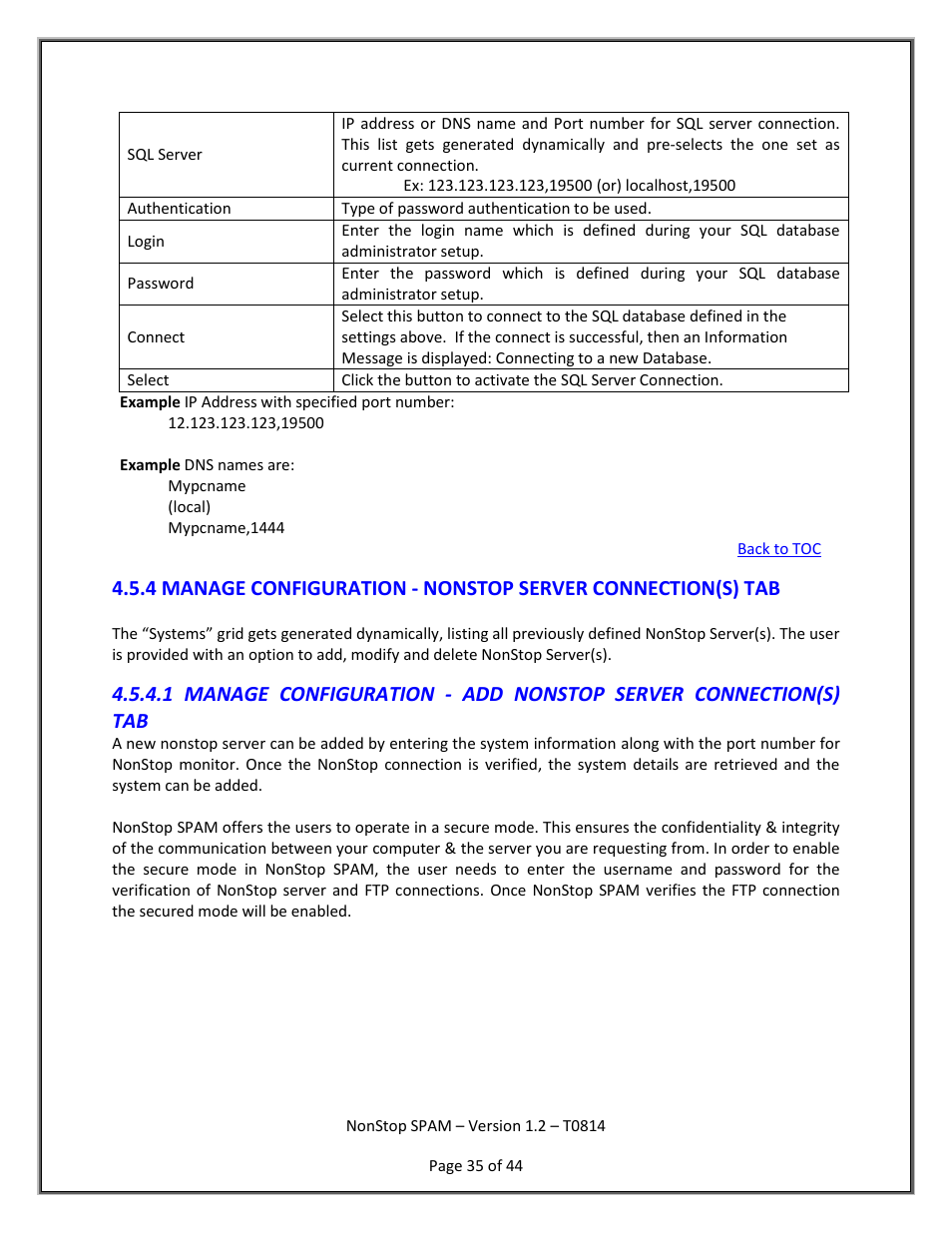 In the, Manage section 4.5.4.1 | HP Integrity NonStop H-Series User Manual | Page 36 / 45