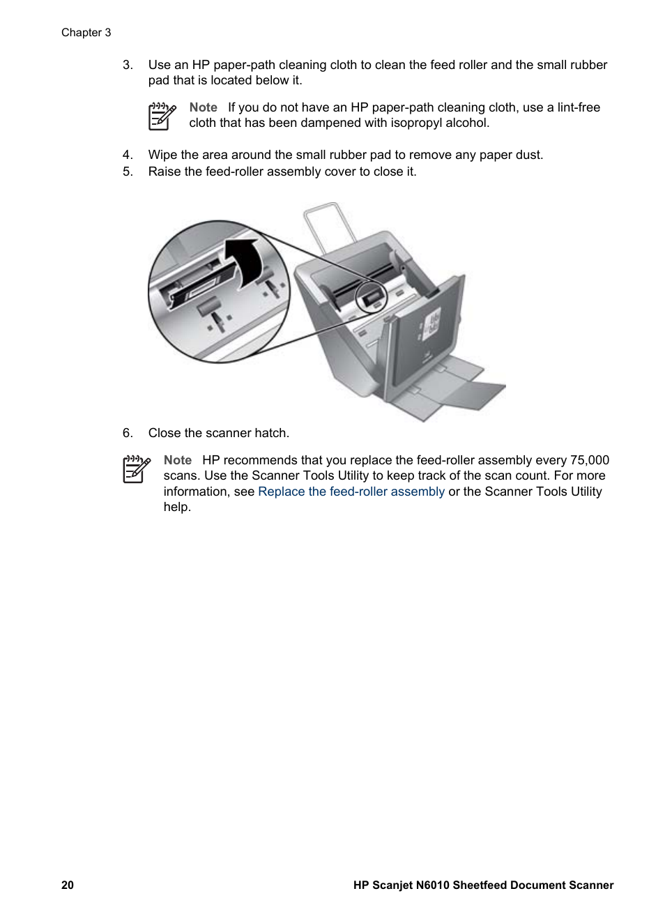 HP Scanjet N6010 Document Sheet-feed Scanner User Manual | Page 22 / 32