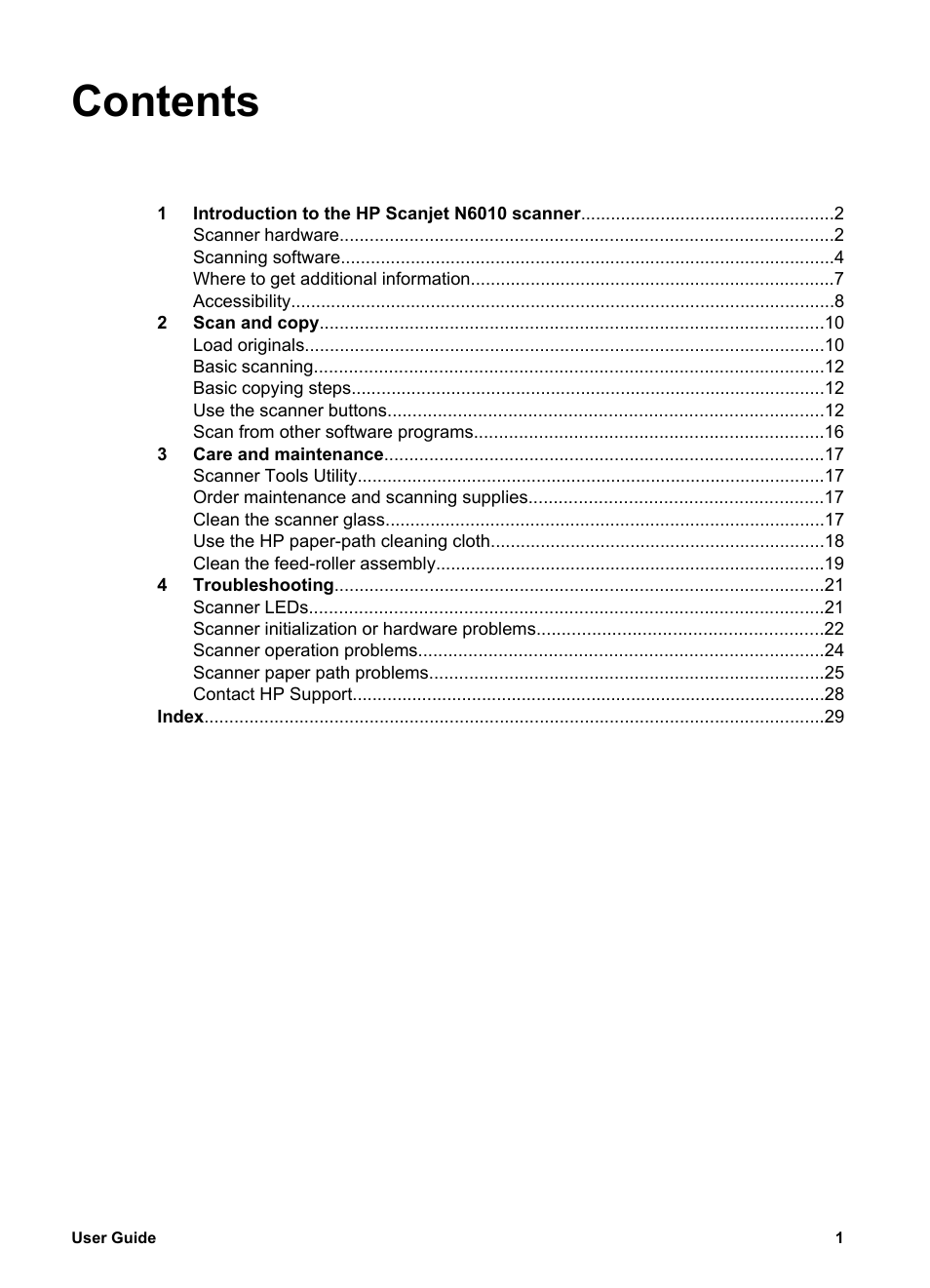HP Scanjet N6010 Document Sheet-feed Scanner User Manual | Page 3 / 32