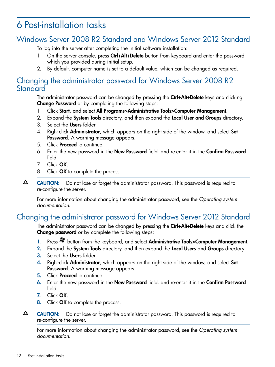 6 post-installation tasks | HP ProLiant ML310 G3 Server User Manual | Page 12 / 30