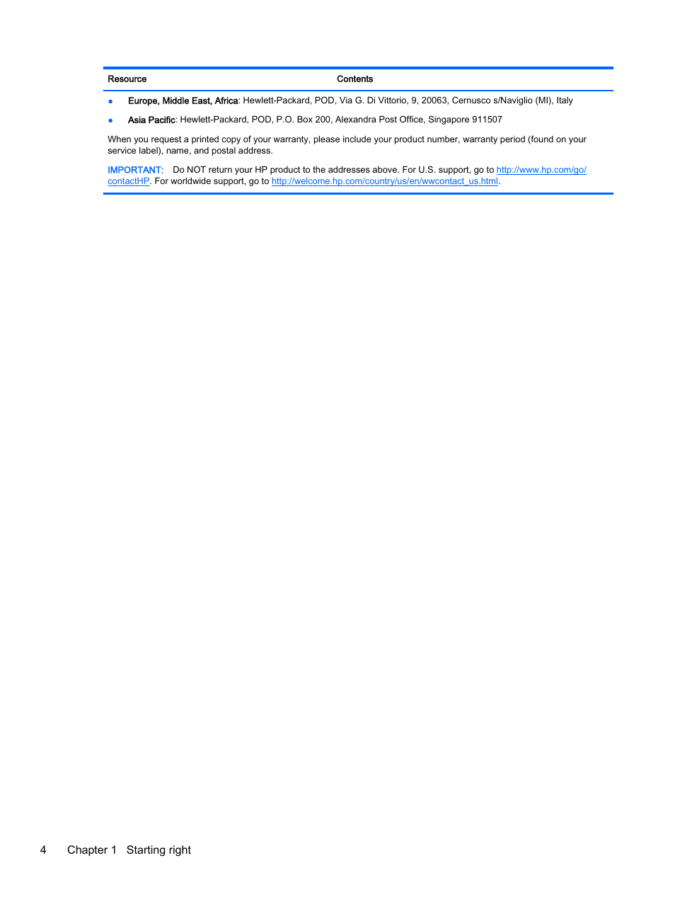 4chapter 1 starting right | HP x360 310 G1 Convertible PC User Manual | Page 12 / 72