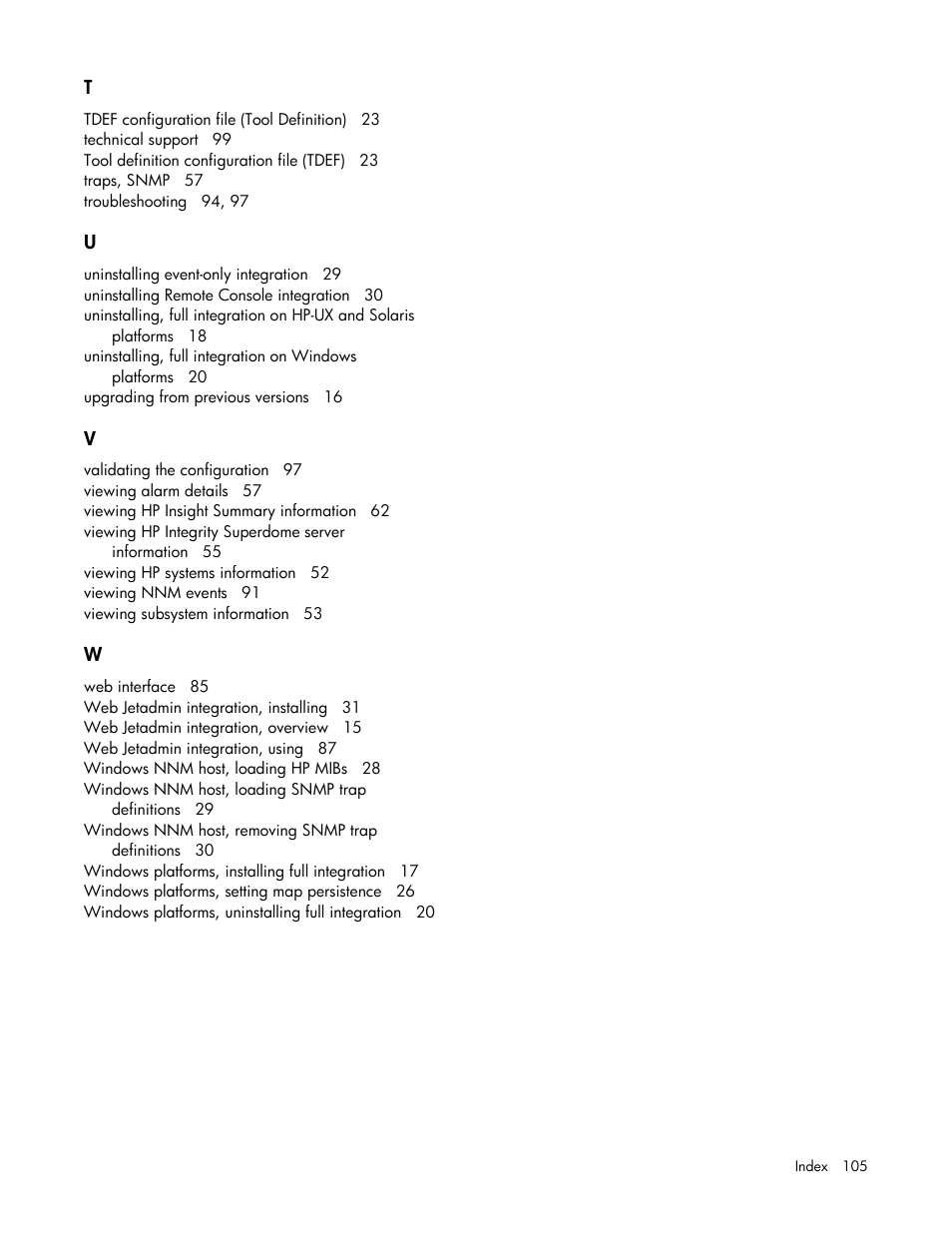 HP Remote Insight Lights-Out Edition II Board User Manual | Page 105 / 105