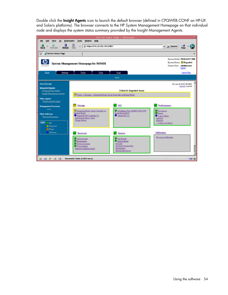 HP Remote Insight Lights-Out Edition II Board User Manual | Page 54 / 105