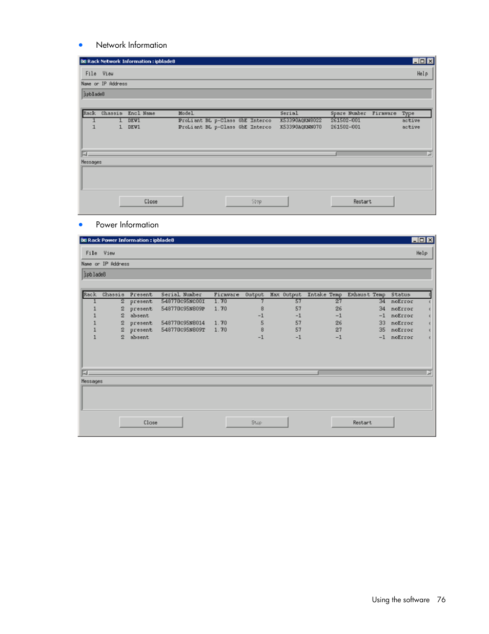 HP Remote Insight Lights-Out Edition II Board User Manual | Page 76 / 105